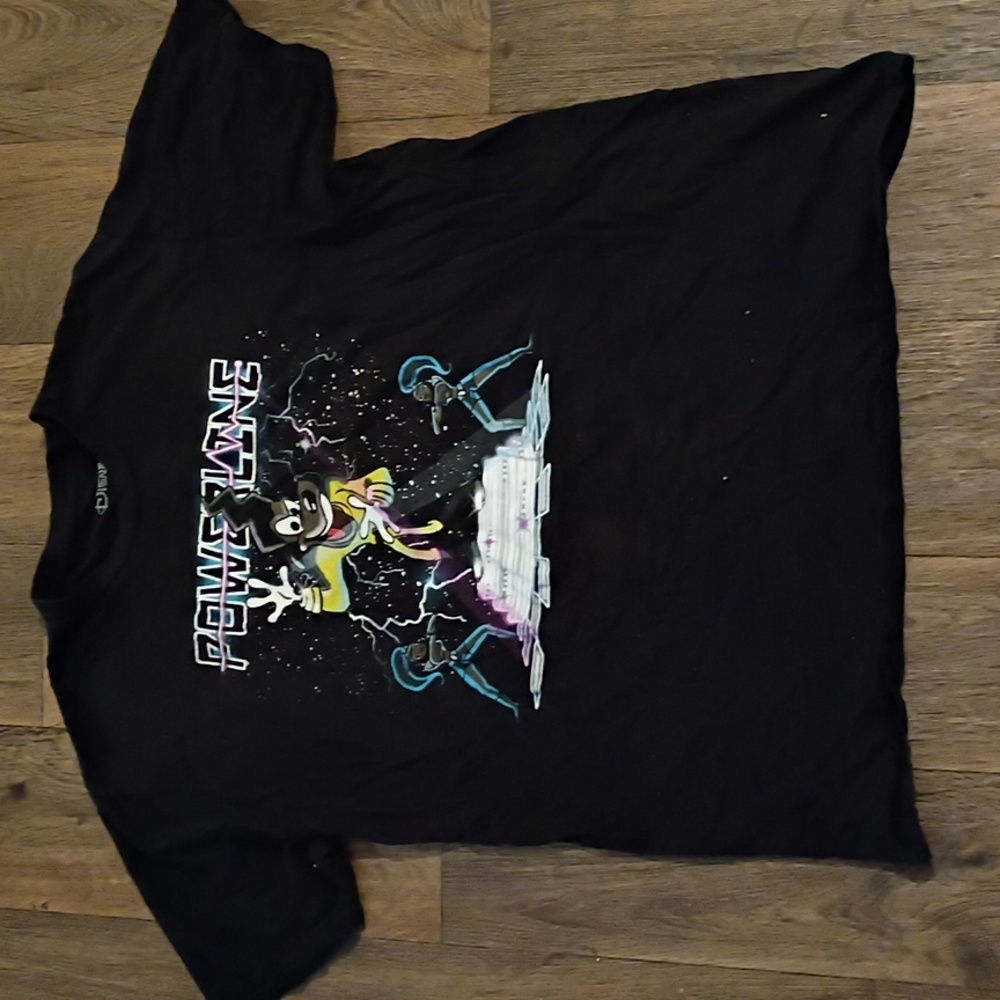 Disney Black Power Line, From Goofy Movie T-Shirt - Picture 2 of 5